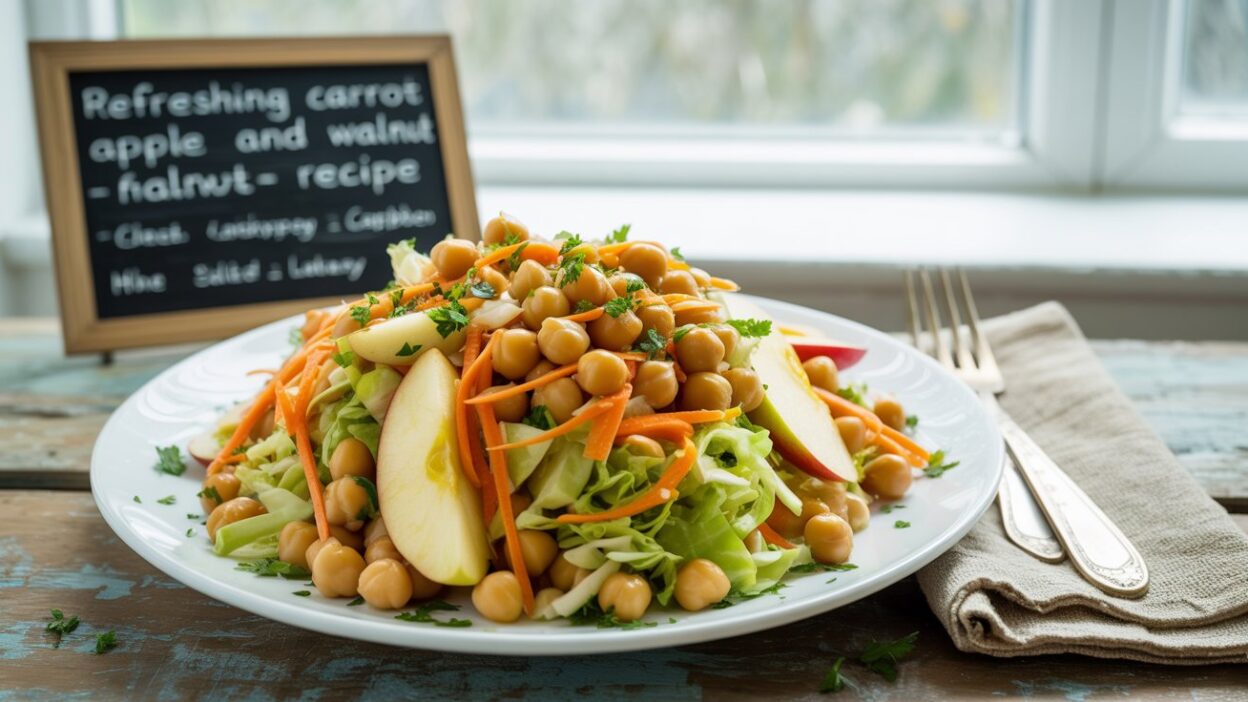 Refreshing Carrot Apple and Walnut Salad Recipe